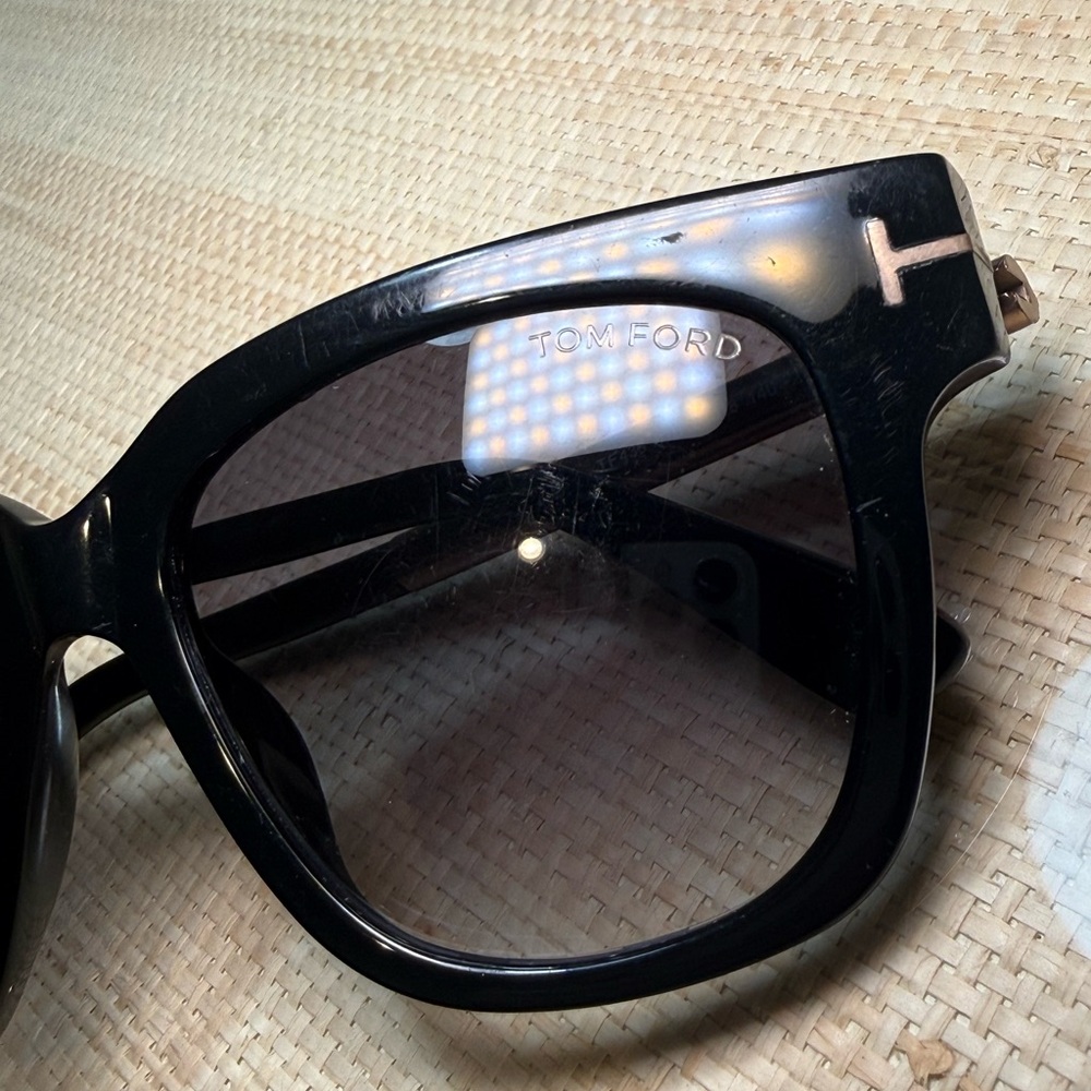 Tom Ford Tracy TF435 01B Black Oversized Sunglasses Made in Italy - Picture 2 of 6